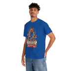 Graveyard Groove Tee — Retro Halloween Dancing Skeletons Pumpkin Design