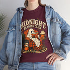 Midnight Reading Club T-Shirt — Halloween Ghost Book Lover Tee