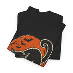 Halloween Black Cat Tee — Spooky Vintage Halloween T-Shirt