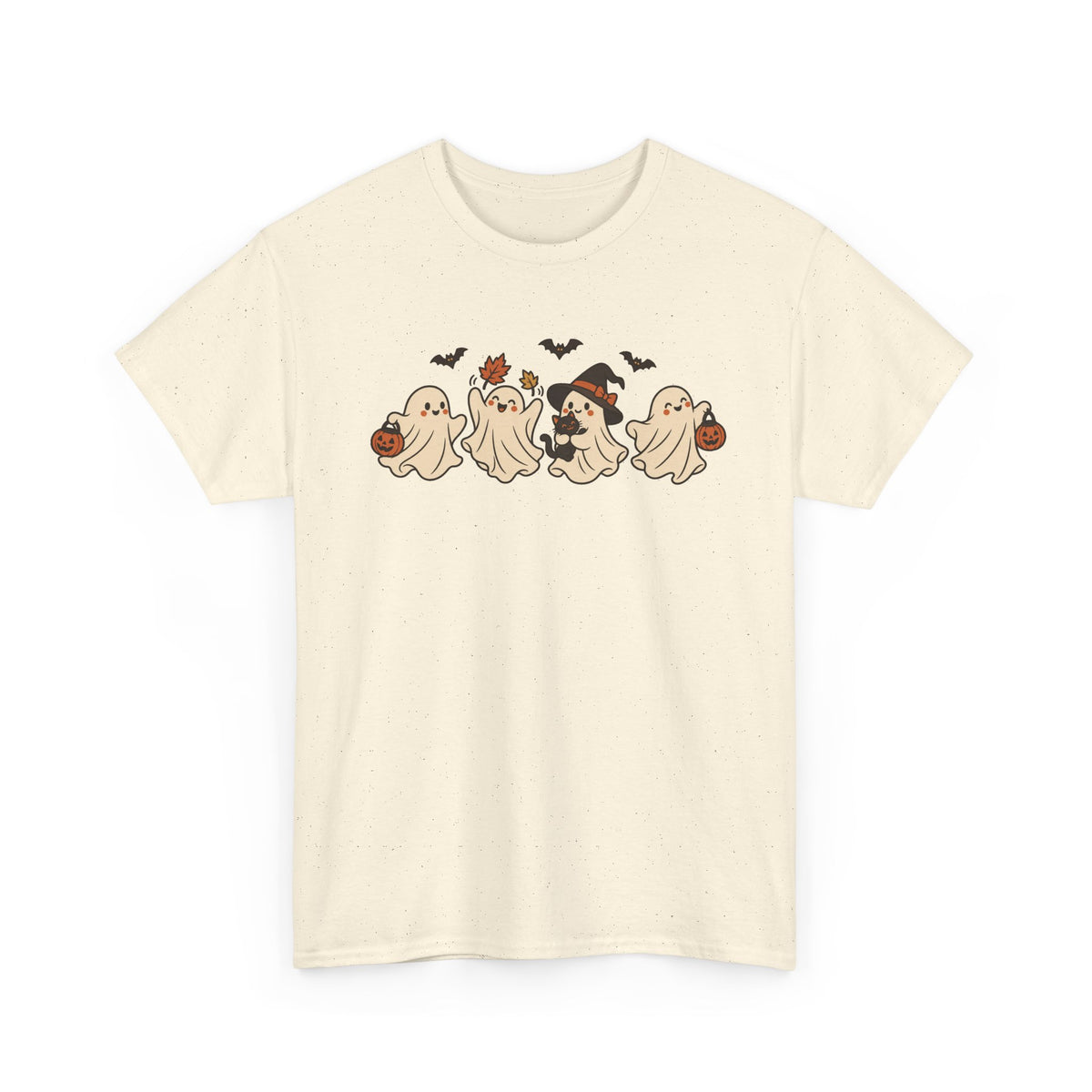 Halloween Ghosts Tee – Cute Trick-or-Treating Ghosts with Pumpkins