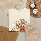Halloween Tee — "Boo Before Brew" Ghost Coffee T-Shirt
