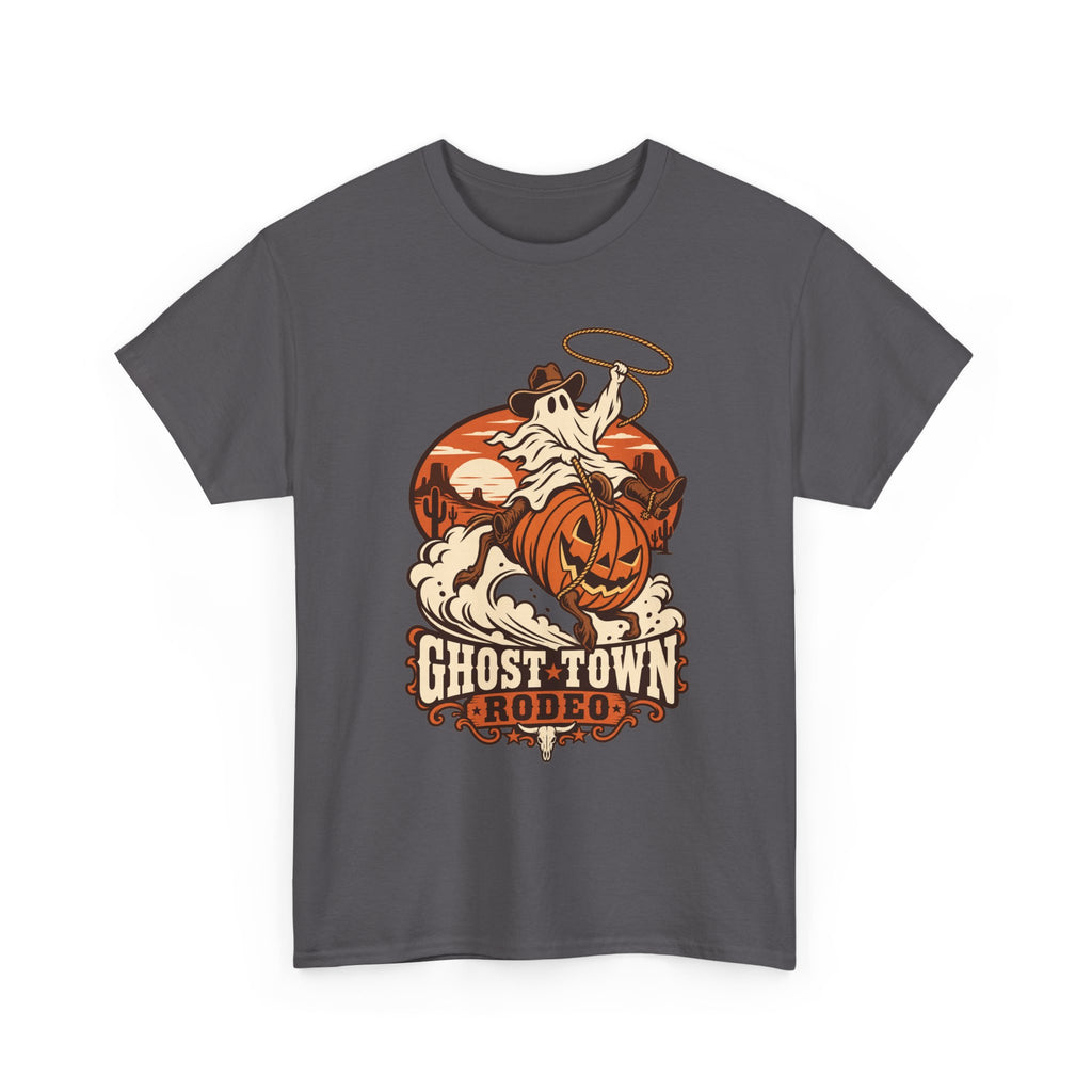 Ghost Town Rodeo T-Shirt — Halloween Pumpkin Ghost Western Graphic Tee