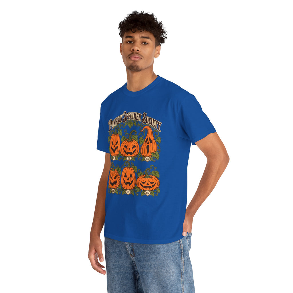 Pumpkin Specimen Society Tee — Vintage Halloween Jack-O'-Lantern Shirt
