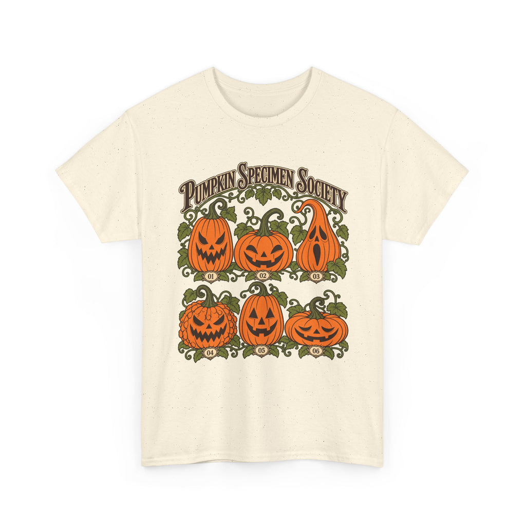 Pumpkin Specimen Society Tee — Vintage Halloween Jack-O'-Lantern Shirt